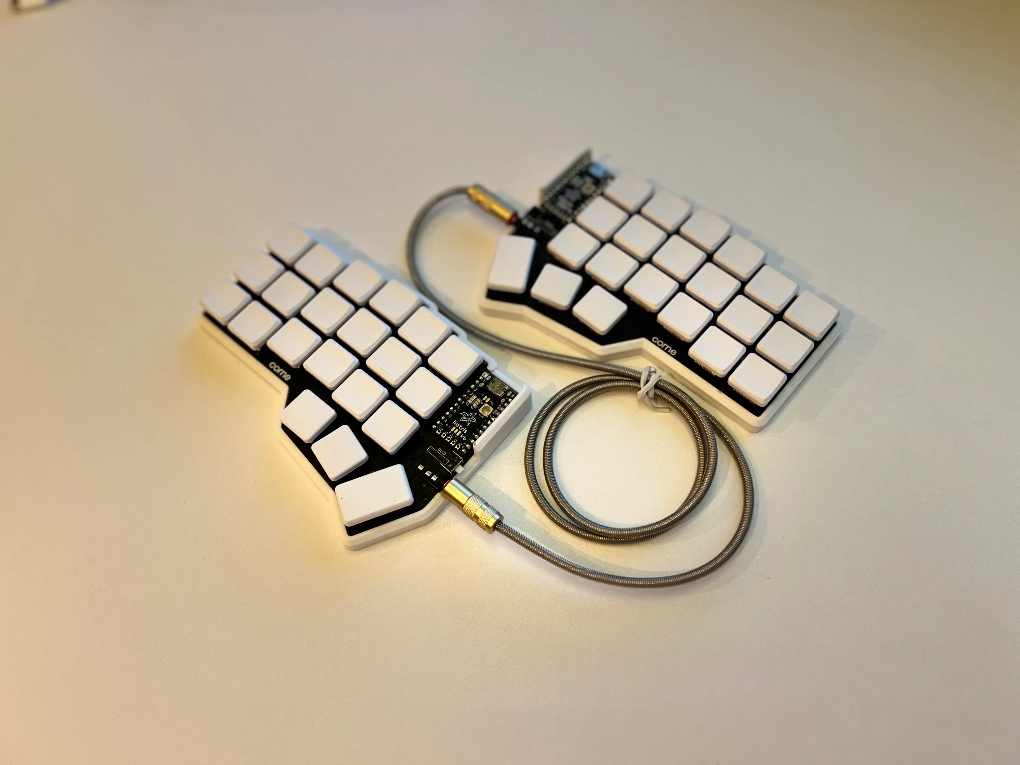 My self-made Corne 3x6 split keyboard
